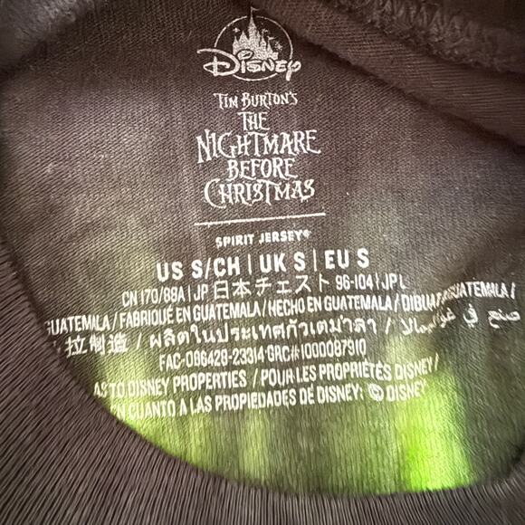 Disney DCA Oogie Boogie Bash 2024 Long Sleeve Spirit Jersey Halloween Size S - Picture 4 of 9